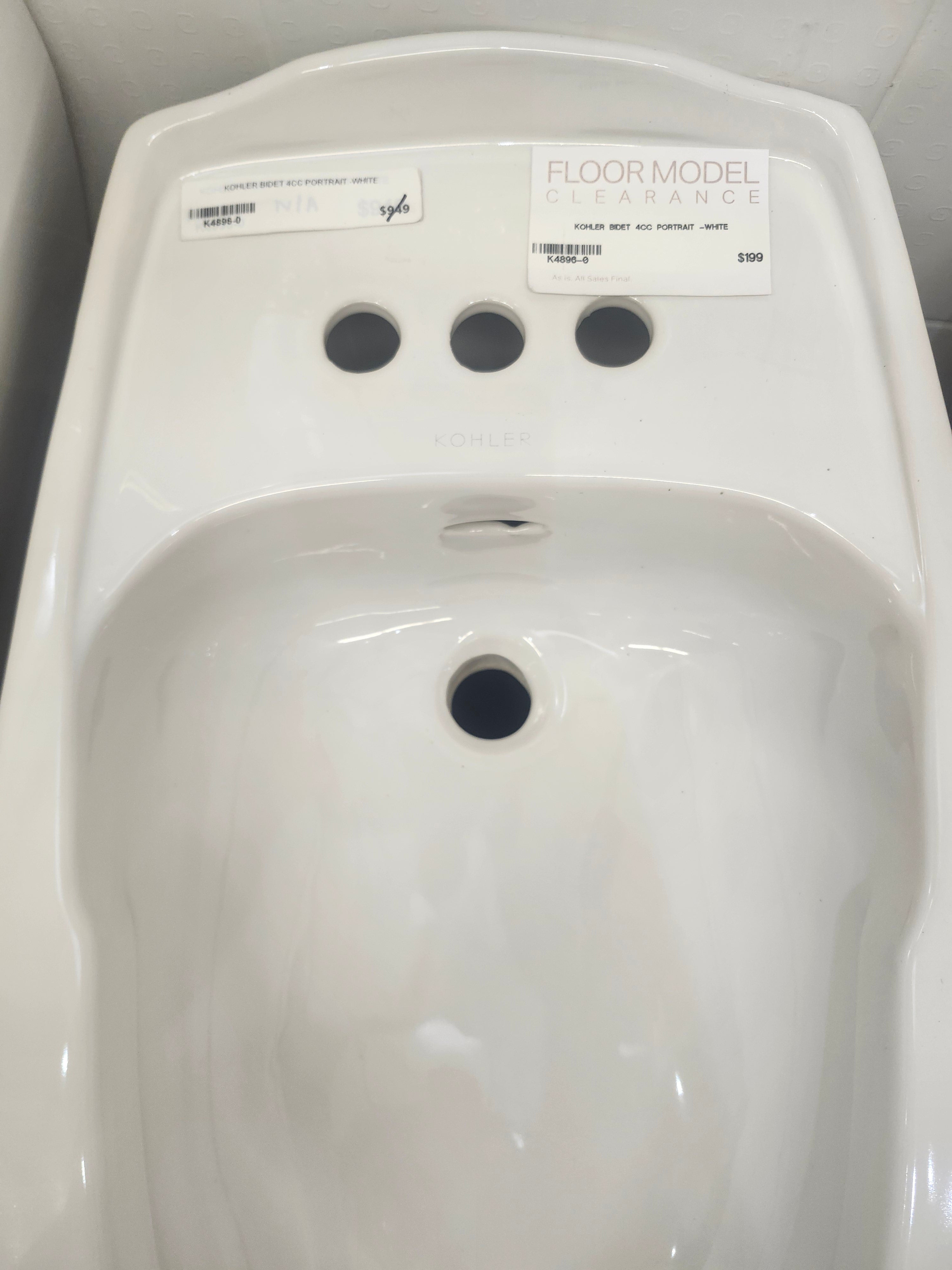 Kohler Portrait White Bidet (as is)