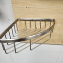 BDI Exposed Accessories Corner Shelf Brushed Nickel Floormodel As Is-1