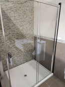 Vida Snap 60x79 Shower Door and 60x42 Vida Shower Base Combo (as is) k4-8