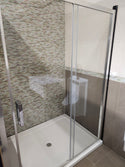 Vida Snap 60x79 Shower Door and 60x42 Vida Shower Base Combo (as is)