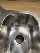 Vida Axes 27" x 19" Stainless Steel Round Undermount Kitchen Sink Floormodel Clearance-9