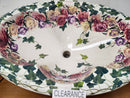 Kohler Artist Editions Drop In Bathroom Sink Flowers Peonies and Ivory Floormodel Clearance as is 25 1/4 x  17 x 9 1/4-8