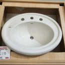 ~18 x ~22 Drop In White Bathroom Vanity Sink Floormodel as is M10-1