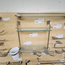 Vida 940 Series Double Glass Shelf Bathroom Accessory Floormodel Sold As is-1