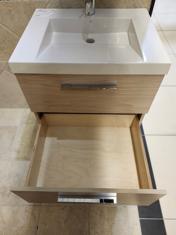 24 Duo Champage Melamine Biscuit as is with countertop l12