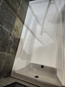 neptune 60 x 32 built in bathtub and vida tub door (as is)-10
