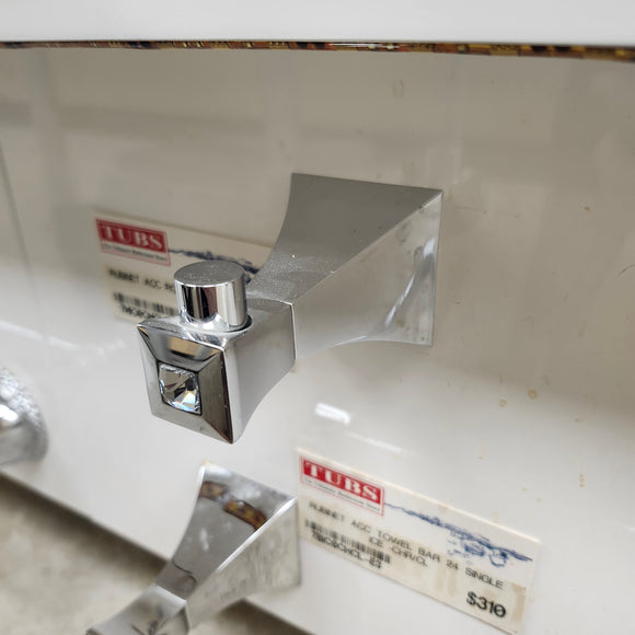Rubinet Ice Robe Hook Floormodel Sold As Is Chrome Floormodel Clearance as is