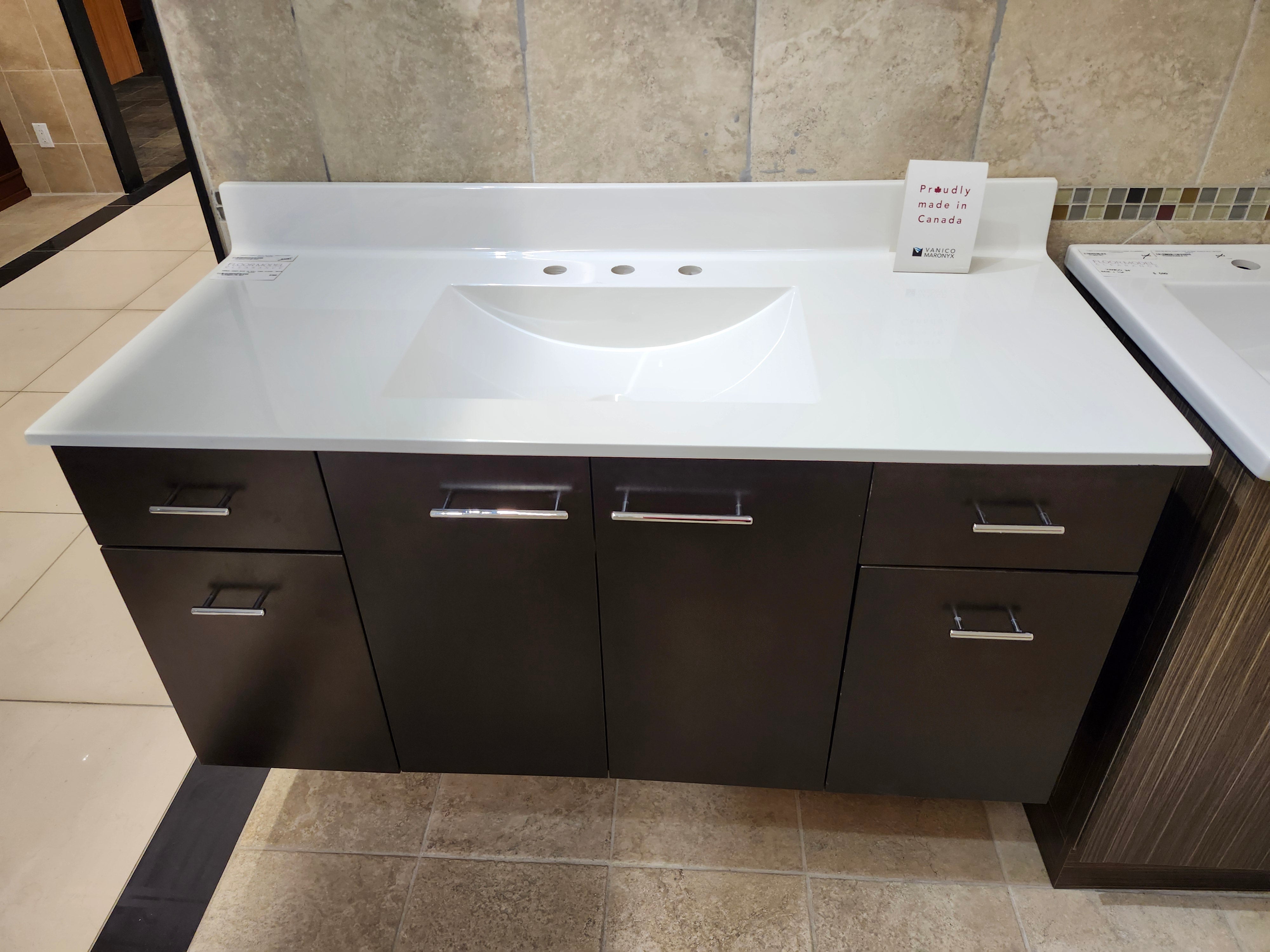 49" Vanico Classic Wood Vanity Combo (as is)