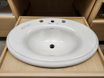Kohler 28 x 19 Drop In Overmount Bathroom Sink Floormodel Clearance As Is - 0