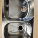 Franke 2 Bowl Steel Kitchen Sink Floormodel Clearance as is m10-12