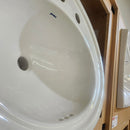 ~18 x ~22 Drop In White Bathroom Vanity Sink Floormodel as is M10-6
