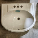 Kohler 19 x 17 Bathroom Sink Devonshire 8CC 3 Hole Predrilled Vanity Sink K2279-4  Biscuit Floormodel Clearance As Is m10-3