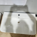 Vida Elda 29.5 x 17.9 Vanity Countertop Sink 1 Hole White Floormodel Clearance As Is i15-2