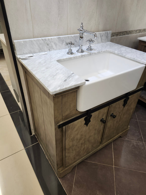 36" Fairmont Farmhouse Vanity & Countertop Combo (as is) k5