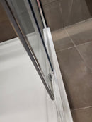 Vida Snap 60x79 Shower Door and 60x42 Vida Shower Base Combo (as is) k4-3