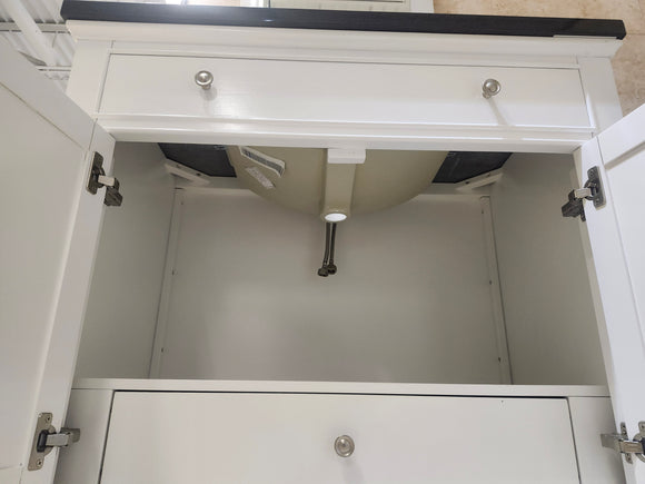 36" Fairmont Framinghm Vanity Base and Countertop Combo with Mirror (as is) k11