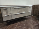 55" Rubi Vanity & Countertop Combo (as is) l2-2