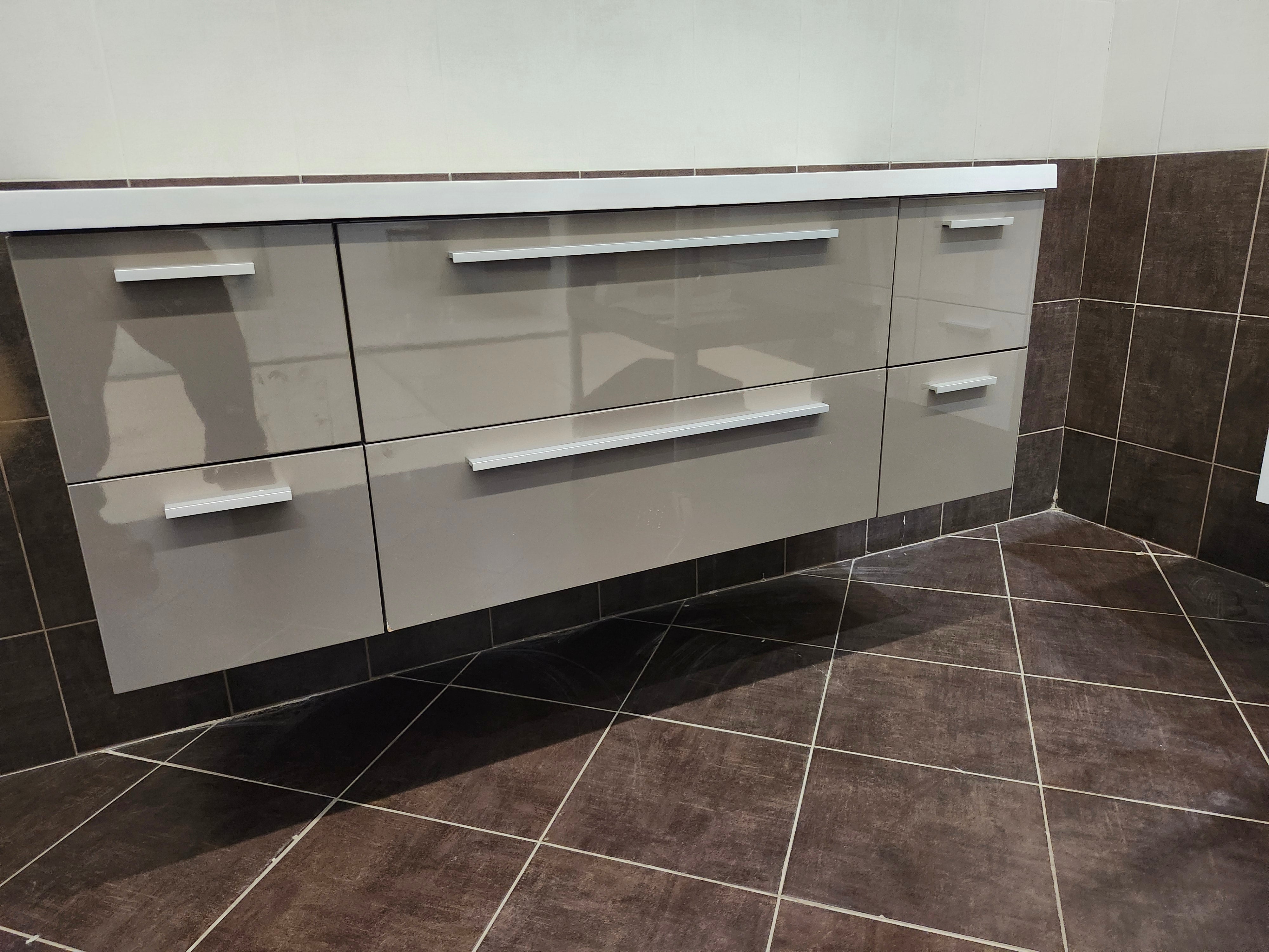 55" Rubi Vanity & Countertop Combo (as is) - 0