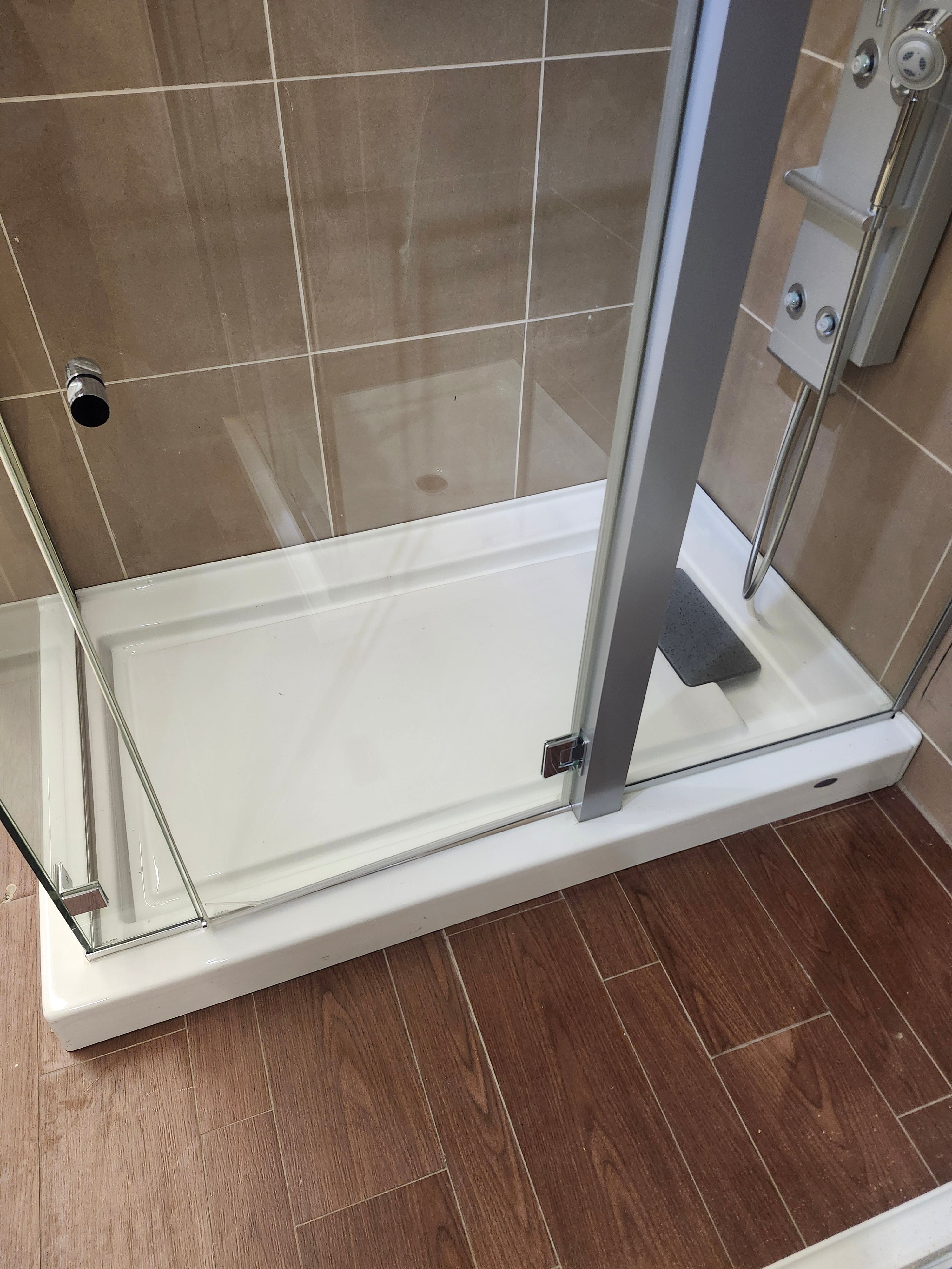 Maax shower door combo with shower base (as is)