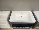 30" Geo Navy Wall Vanity with Countertop Combo (as is)-3