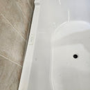 Duravit Sharck Drop In 74 3/4 x 35 1/4 Air Jet Freestanding Bathtub Floormodel Clearance As is M8-13