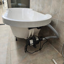 Duravit Sharck Drop In 74 3/4 x 35 1/4 Air Jet Freestanding Bathtub Floormodel Clearance As is M8-4