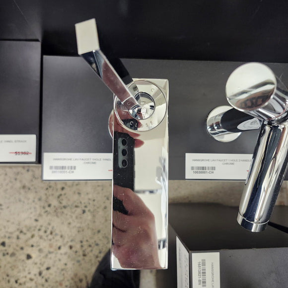 Hansgrohe Axor Series Single Lever Bathroom Faucet 1 Hole Cittrio Lever Handles Chrome Floormodel Clearance as is