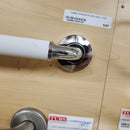 Rubinet Grab Bar 24 Round Flange Chrome and White Floormodel Clearance-5