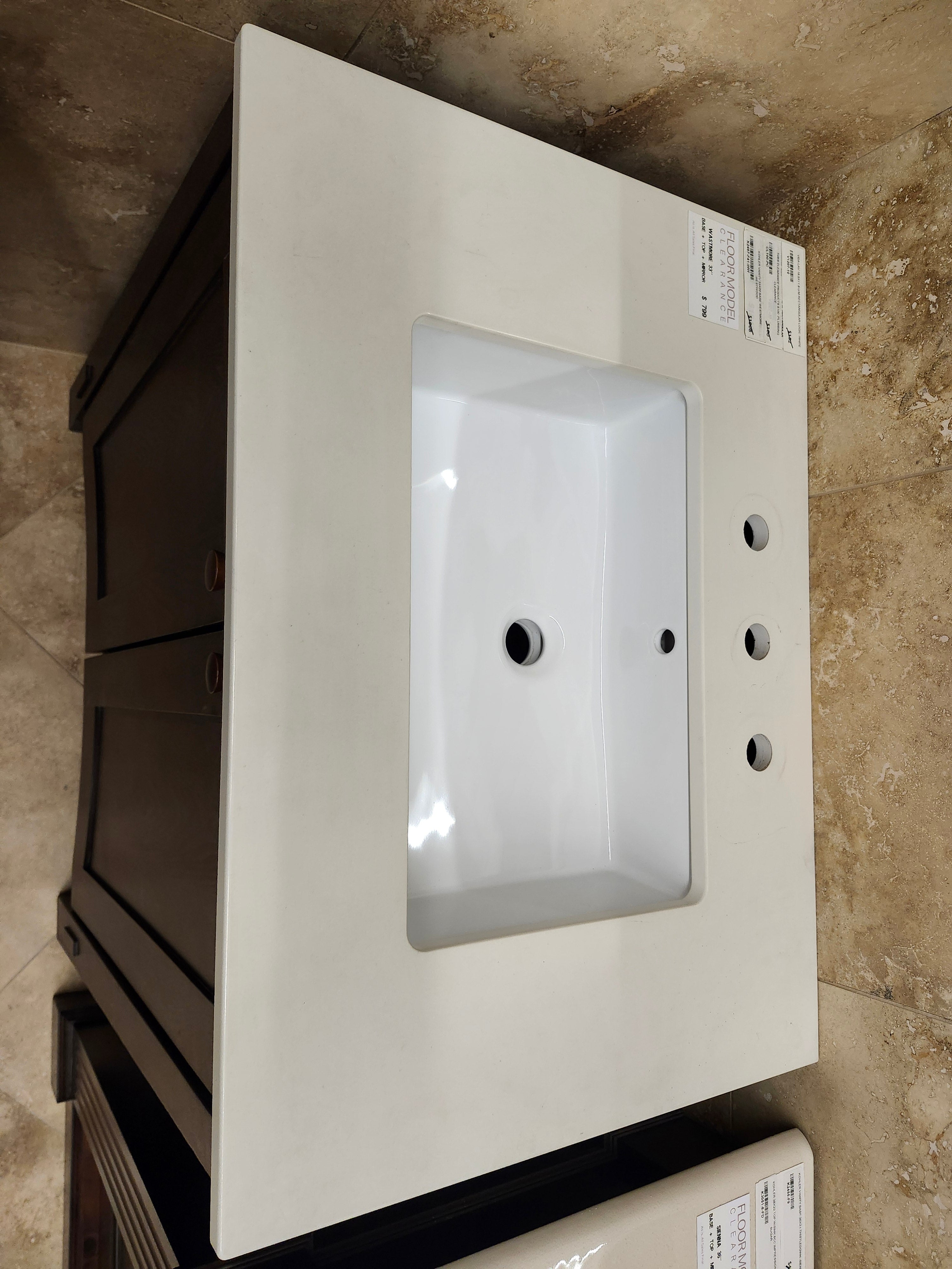 33" Kohler Westmore Vanity & Countertop Combo wit Mirror (as is)