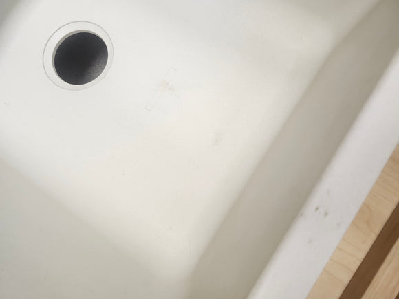 Diamond Silgranit 32" L x 21" W Double Basin Granite Undermount Kitchen Sink 400075 Floormount Clearance as is