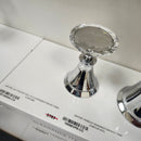 Grohe Bathroom Faucet Kenisongton Round 8cc 3 Hole Chrome and Crystal handles Floormodel Clearance as is-4