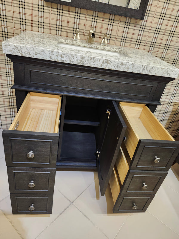 36" Fairmount Vanity & Countertop Combo with Mirror (as is)