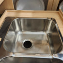 Vida Axes 31 x 20 3 Hole Kitchen Sink 2 Bowl Floormodel as is m10-6