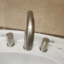 American Standard 8cc Bathroom Faucet with Handles Brushed Nickel Floormodel Clearance as is (H9)-6