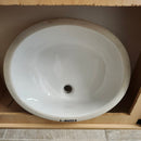 Kohler Caxton 17 x 14 Glazed Undermount No Overflow Bathroom Vanity Sink White Floormodel As Is K2210-G m10-1