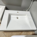 Duo 24 x 17 3/4 Countertop Vanity Sink no Overflow White Floormodel As Is i15-1