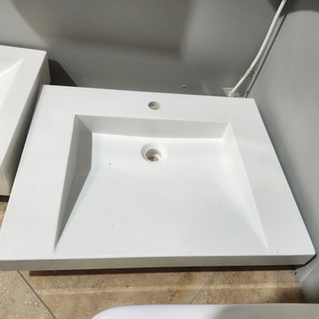 Duo 24 x 17 3/4 Countertop Vanity Sink no Overflow White Floormodel As Is i15