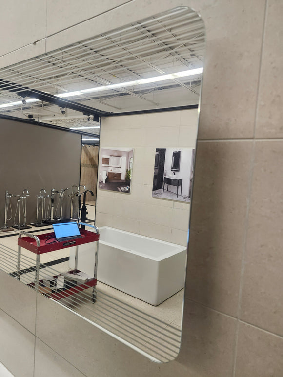 Vida Vanity Mirror Ovo 47 x 24 x 2 White Floormodel Clearance m5