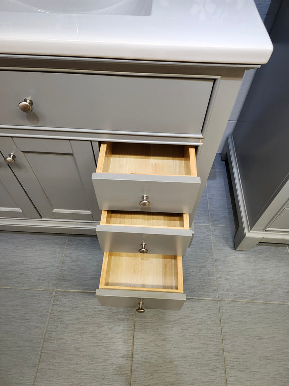 Vida 37" Riverfield Vanity and Countertop Combo Light Grey (as is)