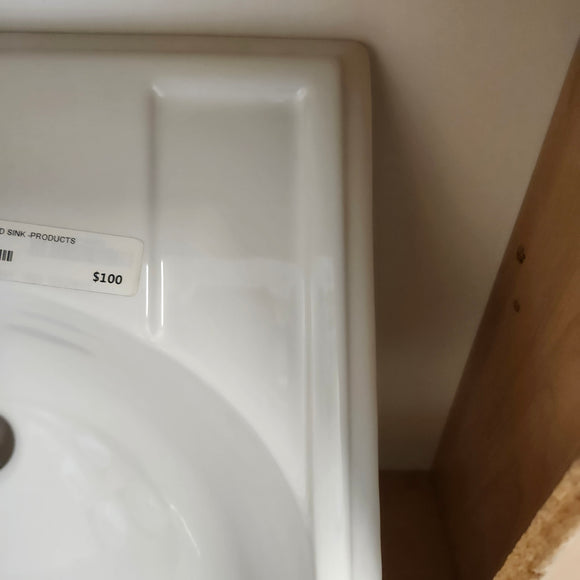 Kohler 19 x 17 Bathroom Sink Devonshire 1 Hole Predrilled Vanity Sink K2279-1 White Floormodel Clearance As Is m10