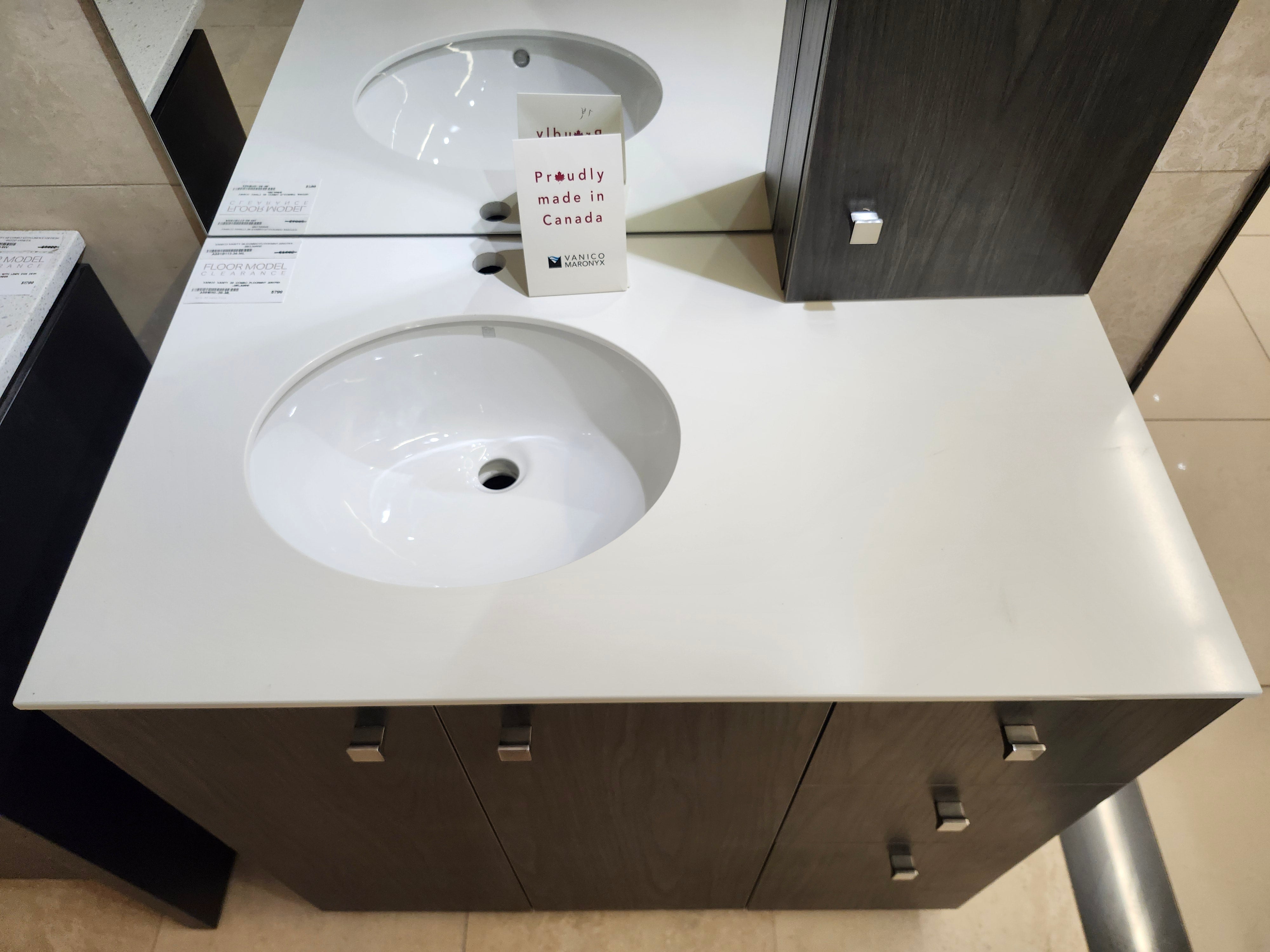 36" Vanico Arkitek Vanity & Countertop Combo (as is) - 0