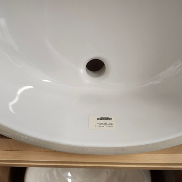 American Standard 19 x 15 Undermount Bathroom Vanity Sink Ovalyn White 0497221020 Floormodel Clearance As is m10