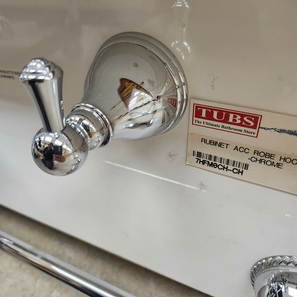Rubinet Flemish Robe Hook Floormodel Sold As Is Chrome