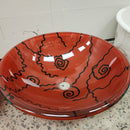 Tempered Glass Vessel Bathroom Sink clear Floormodel Clearance Decorative Retro-4