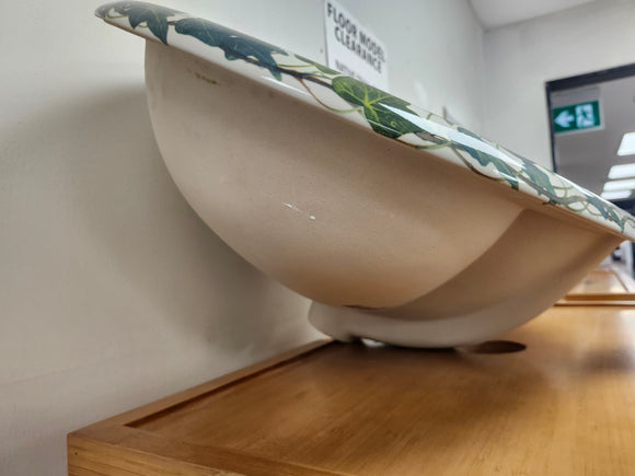 Kohler Artist Editions Drop In Bathroom Sink Flowers Peonies and Ivory Floormodel Clearance 25 1/4 x  17 x 9 1/4