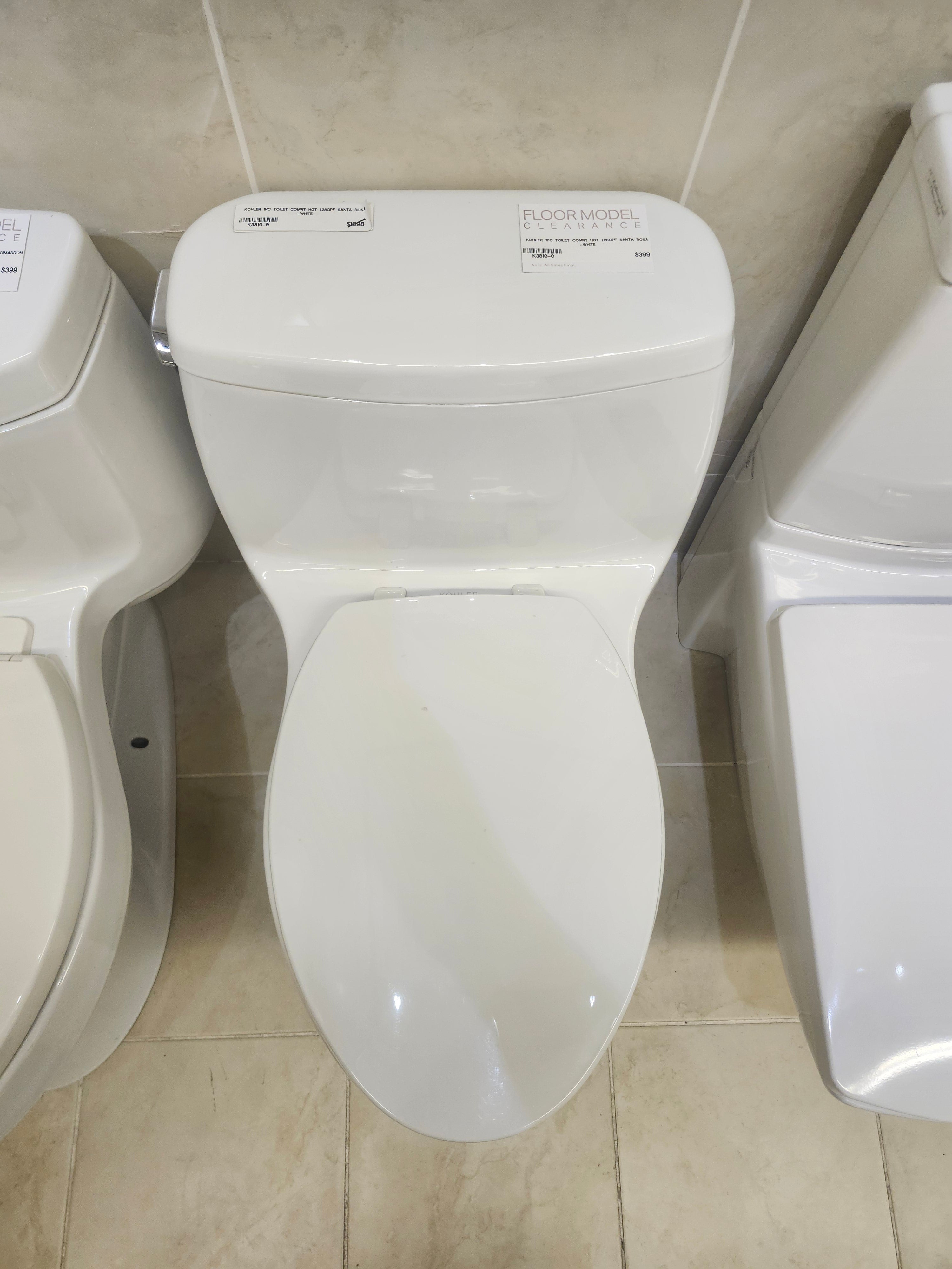 Kohler 1pc Santa Rosa Comfort Height Toilet (as is)