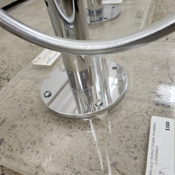 Aquabrass Roman Deck Tub Filler Metro Chrome With Hand Held Shower Head Floormodel Clearance As Is