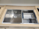 Blanco PRECISION R0 33 in. 60/40 Double Bowl Undermount Stainless Steel Kitchen Sink 400473 Floormodel Clearance As is-12
