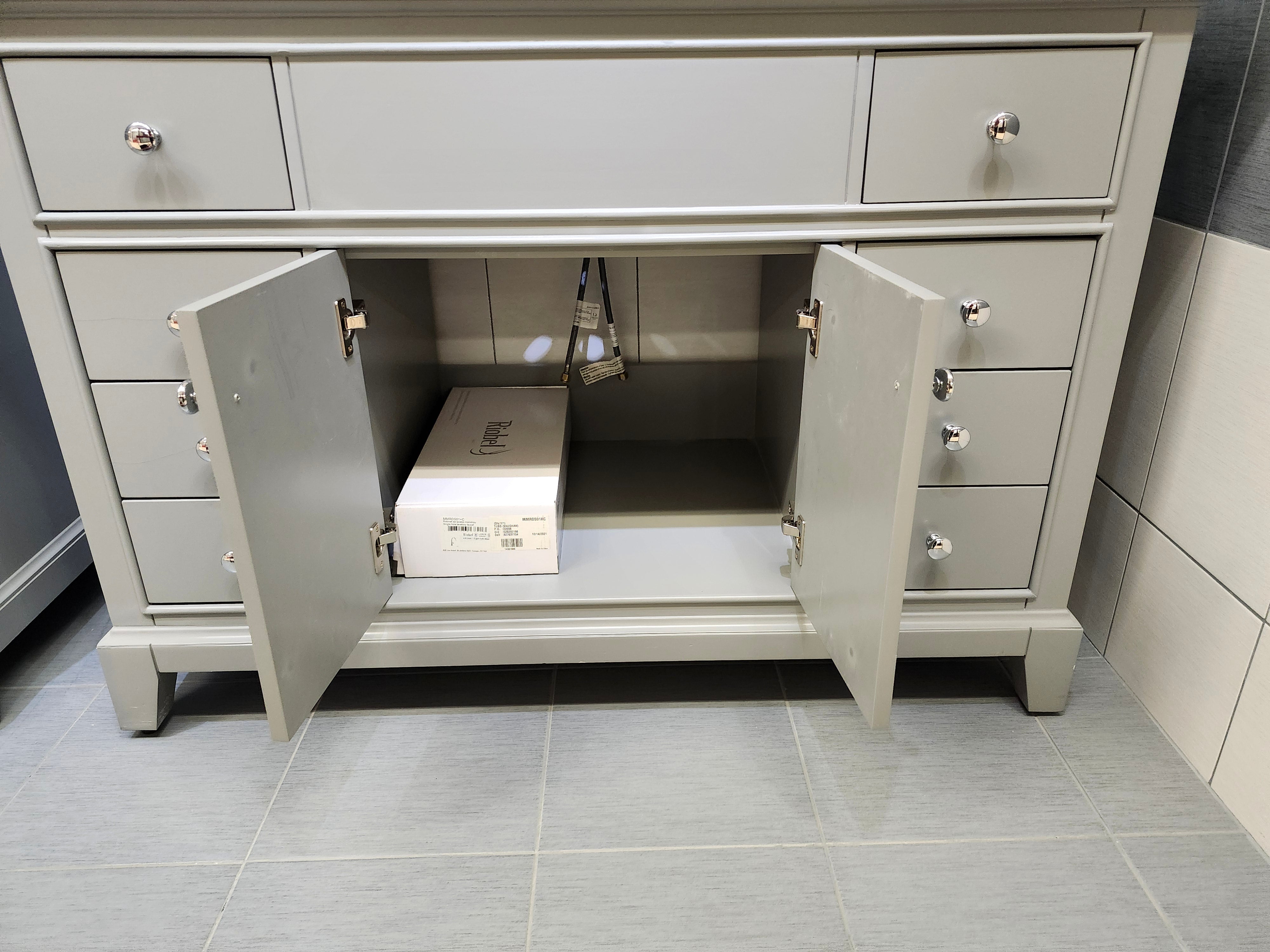 Vida 48" Riverfield Vanity and Countertop Combo Light Grey (as is)