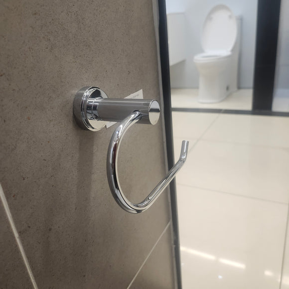 Rubinet H2O Toilet Paper Holder Bathroom Accessory Floormodel As is Clearance Chrome (H19)